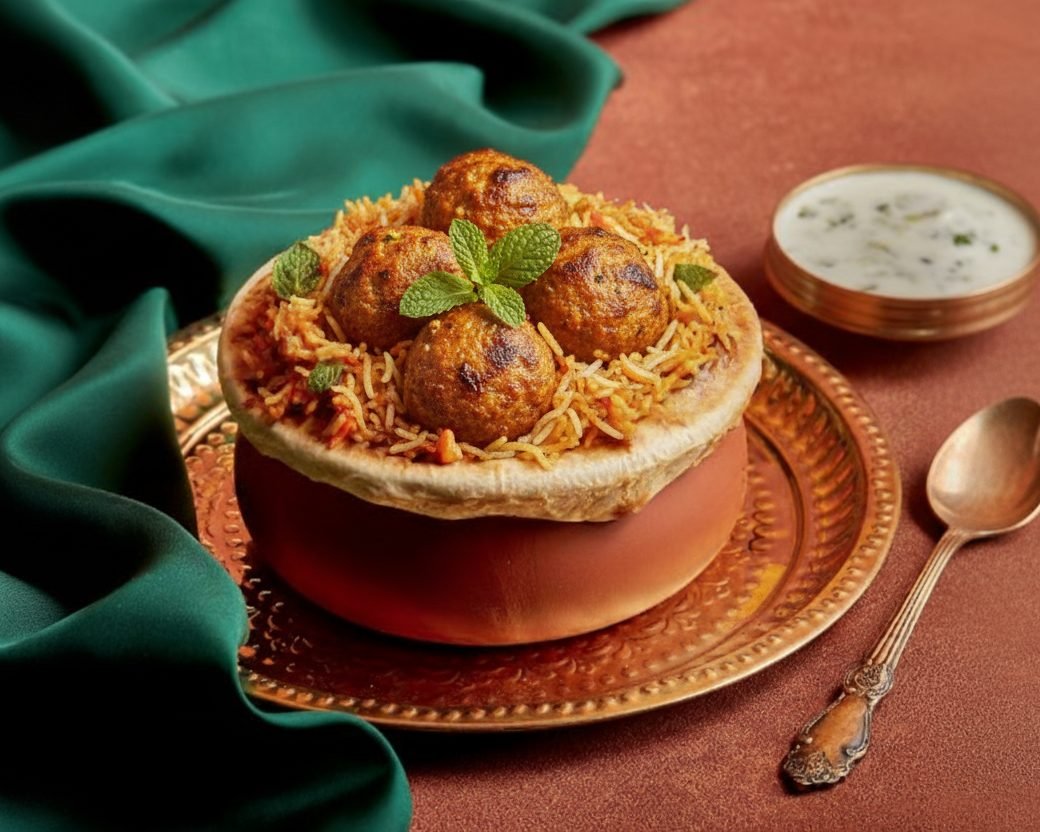 Bharwan Khumb Biryani